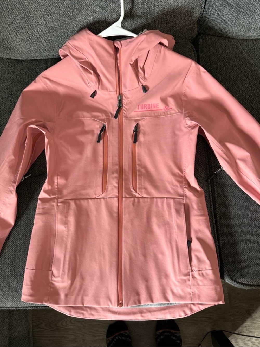 Turbine Women's Pink Hooded Ski Jacket